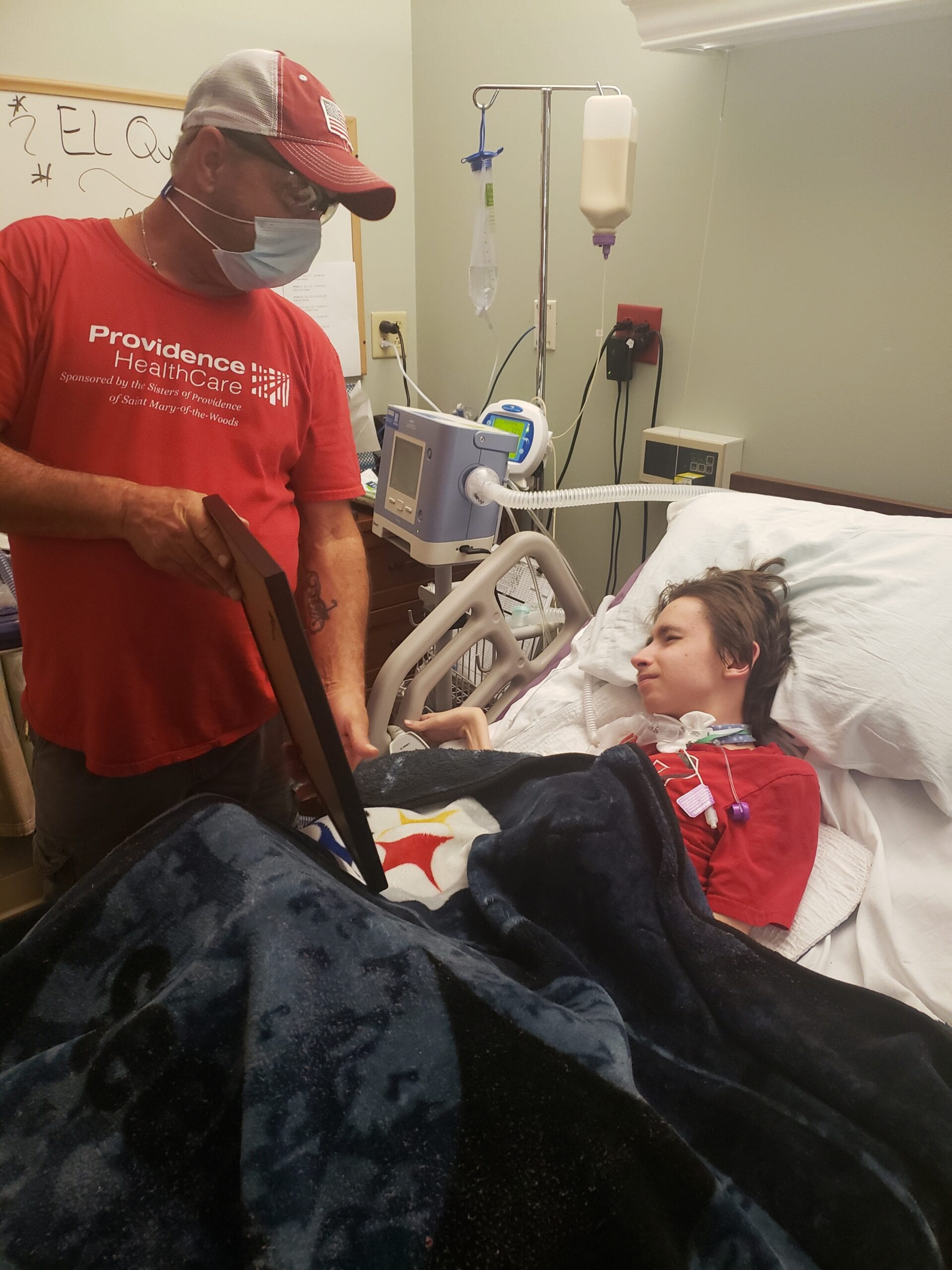 Respiratory Program-Patient Receives Gift Respiratory Program