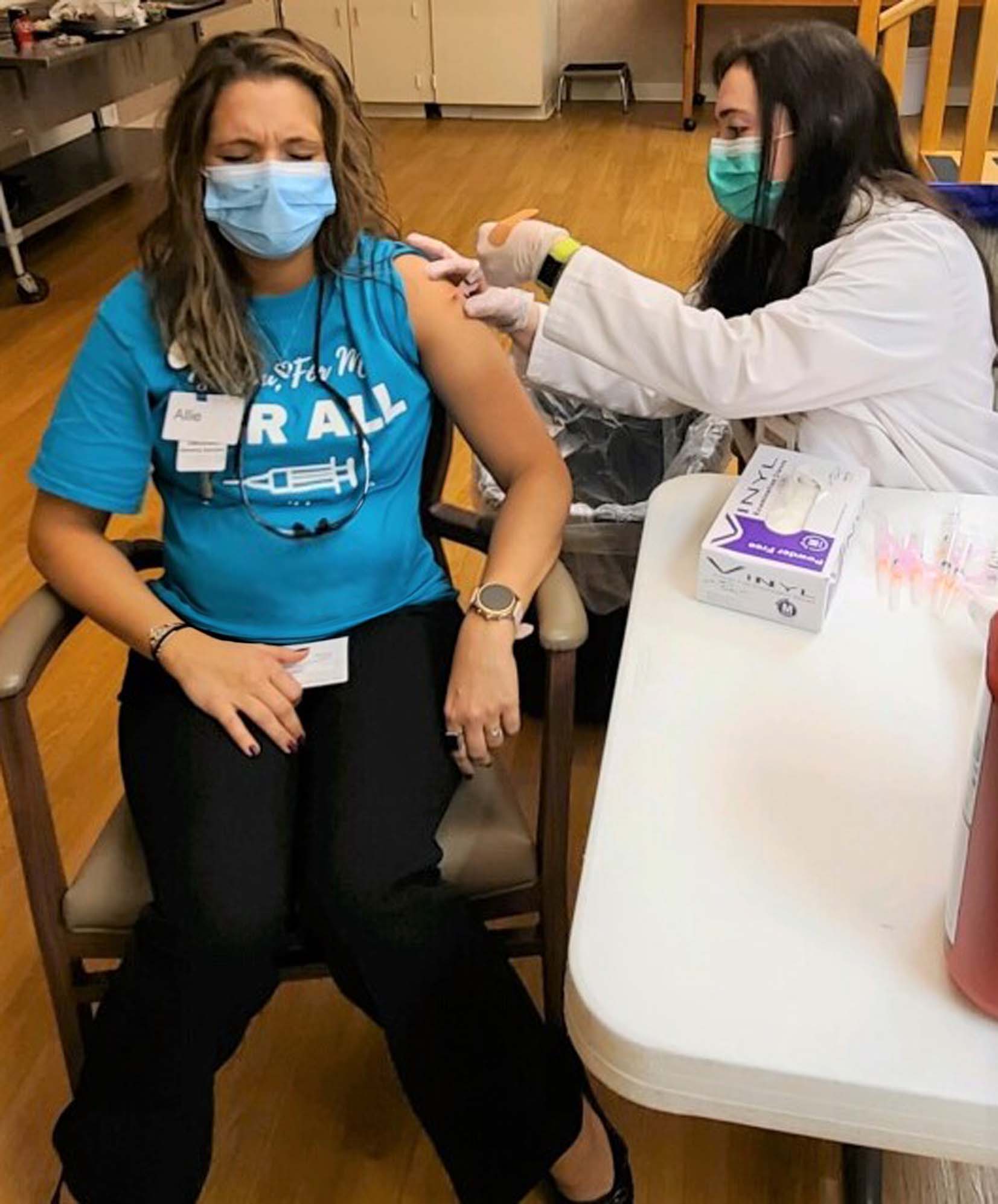 Allie Lark receives COVID-19 Vaccine COVID-19 Vaccine
